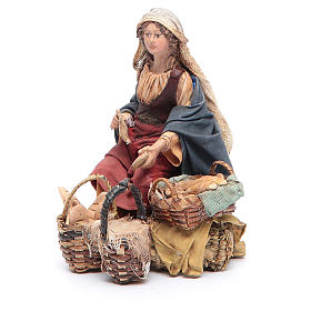Krippenfiguren von Angela Tripi: Brotverkäuferin 13cm Angela Tripi