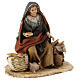 Woman Seller with bread 13cm Angela Tripi s3