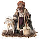 Shepherd kneeling with Sheeps 13cm Angela Tripi s1