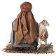 Shepherd kneeling with Sheeps 13cm Angela Tripi s4