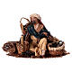 Korbhändler, für 13 cm Krippe von Angela Tripi, Terrakotta s1