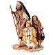 Nativity scene figurine, shepherd with two little children 13 cm made by Angela Tripi. s1