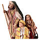 Nativity scene figurine, shepherd with two little children 13 cm made by Angela Tripi. s2