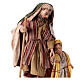 Nativity scene figurine, shepherd with two little children 13 cm made by Angela Tripi. s4