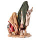 Pastore con due ragazzini 13 cm presepe Angela Tripi s7