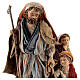 Nativity scene figurine, shepherd with two little children 13 cm made by Angela Tripi. s2