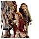 Nativity scene figurine, shepherd with two little children 13 cm made by Angela Tripi. s4