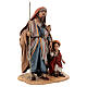 Nativity scene figurine, shepherd with two little children 13 cm made by Angela Tripi. s5