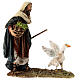 Nativity scene figurine, shepherd chasing after a goose, 13 cm made by Angela Tripi s1