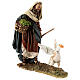 Nativity scene figurine, shepherd chasing after a goose, 13 cm made by Angela Tripi s2