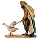 Nativity scene figurine, shepherd chasing after a goose, 13 cm made by Angela Tripi s3