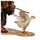 Nativity scene figurine, shepherd chasing after a goose, 13 cm made by Angela Tripi s4