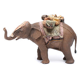 Krippenfiguren von Angela Tripi: Elefant mit Belastung 13cm Angela Tripi