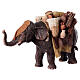 Elefant mit Last, für 13 cm Krippe von Angela Tripi, Terrakotta s3