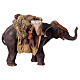 Elefant mit Last, für 13 cm Krippe von Angela Tripi, Terrakotta s6
