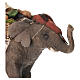 Nativity scene figurine, elephant with load, 13 cm made by Angela Tripi s2