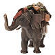Nativity scene figurine, elephant with load, 13 cm made by Angela Tripi s3