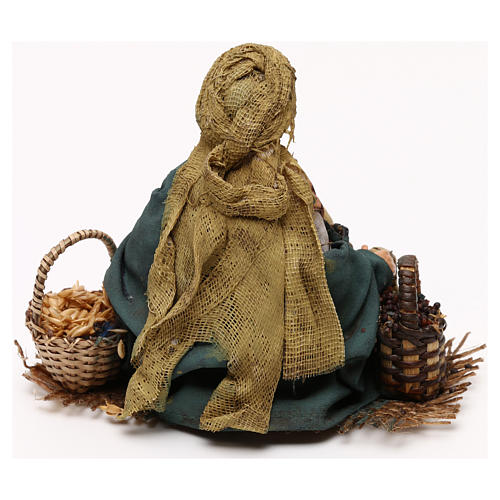 Nativity scene figurine, seeds seller 13 cm made by Angela Tripi 5