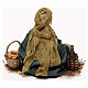 Nativity scene figurine, seeds seller 13 cm made by Angela Tripi s5