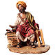 Nativity scene figurine, fish seller 13 cm made by Angela Tripi s1