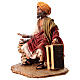 Nativity scene figurine, fish seller 13 cm made by Angela Tripi s3