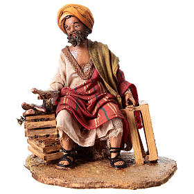 Venditore di pesci 13 cm presepe Angela Tripi