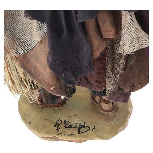 Nativity scene figurine, wayfarer 13 cm made by Angela Tripi 5