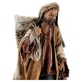 Nativity scene figurine, wayfarer 13 cm made by Angela Tripi