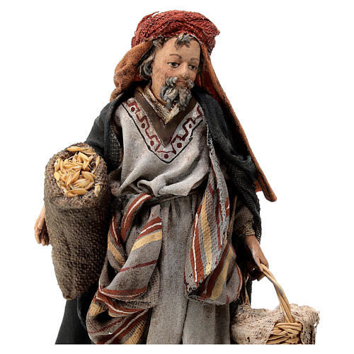 Man with sacks 13cm, Nativity Scene by Angela Tripi 2