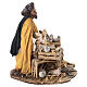 Sitting man with doves 13cm, Nativity Scene by Angela Tripi s4
