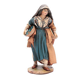 Krippenfiguren von Angela Tripi: Frau mit Teller 13cm Angela Tripi