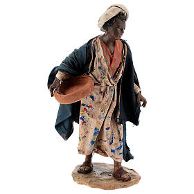 Crèche Noel Angela Tripi: Femme avec assiette 13 cm crèche Angela Tripi