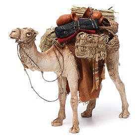 Krippenfiguren von Angela Tripi: Trampeltier mit Belastung 13cm Angela Tripi