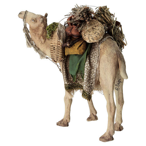 Nativity scene harnessed camel figurine 13 cm Angela Tripi 6