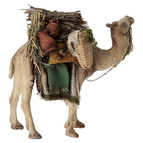 Nativity scene harnessed camel figurine 13 cm Angela Tripi 5