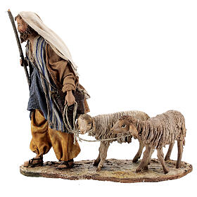 Angela Tripi Nativity scene: Shepherd with sheep 13cm, Nativity Scene by Angela Tripi