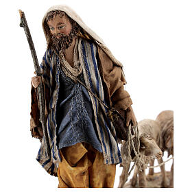 Angela Tripi Nativity scene: Shepherd with sheep 13cm, Nativity Scene by Angela Tripi