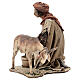 Hirte beim Melken einer Ziege, für 30 cm Krippe von Angela Tripi, Terrakotta s5