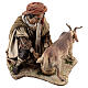 Pasterz dojący kozę 30 cm szopka Angela Tripi s8