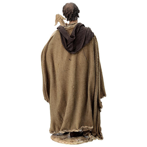 Pastore con agnelli 30 cm presepe Angela Tripi 6