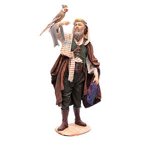 Crèche Noel Angela Tripi: Berger avec perroquet 30 cm crèche Angela Tripi Crèche Noel Angela Tripi: Berger avec perroquet 30 cm crèche Angela Tripi