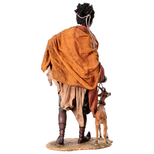Nativity scene figurine, woman with antelope 30 cm made by Angela Tripi 9
