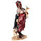 Nativity scene figurine, woman with antelope 30 cm made by Angela Tripi s5