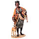 Nativity scene figurine, woman with antelope 30 cm made by Angela Tripi s1