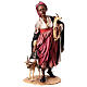 Nativity scene figurine, woman with antelope 30 cm made by Angela Tripi s1