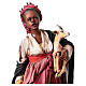 Nativity scene figurine, woman with antelope 30 cm made by Angela Tripi s4