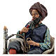 Nativity Scene figurine, man smoking narghile 18cm, Angela Tripi s2
