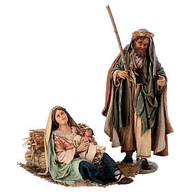 Nativity scene Angela Tripi 18 cm terracotta