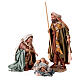 Heilige Familie, 3 Figuren, für 13 cm Krippe von Angela Tripi, Terrakotta s1