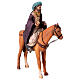 Heiliger König auf Pferd, für 13 cm Krippe von Angela Tripi, Terrakotta s5